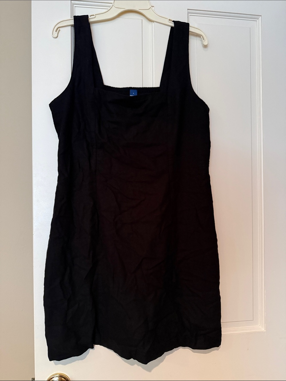 Classic Black Sleeveless linen Dress